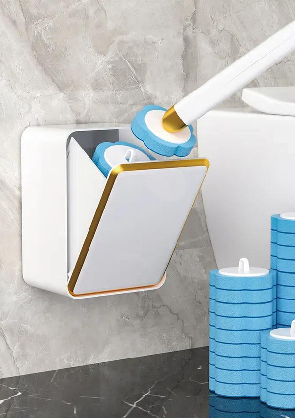 B10 Disposable Toilet Brush With Square Tank