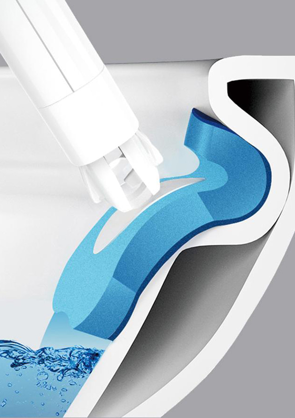 B10 Disposable Toilet Brush With Square Tank